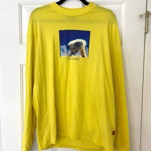 Lazy Oaf E.T. Extraterrestrial Be Good Yellow Long Sleeve Shirt